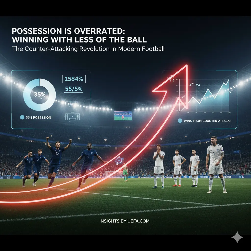 ข่าวกีฬา ทำไมการครองบอลน้อยกว่าอาจทำให้ทีมชนะบ่อยขึ้น